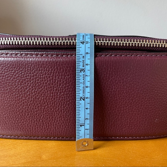 NEW Marc Jacobs Gotham burgundy purple leather purse shoulder saddle bag - Picture 13 of 16